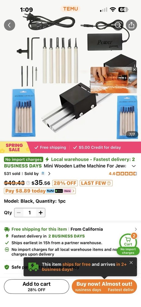 Mini Wood Lathe Machine Multi-Purpose Desktop Power Supports