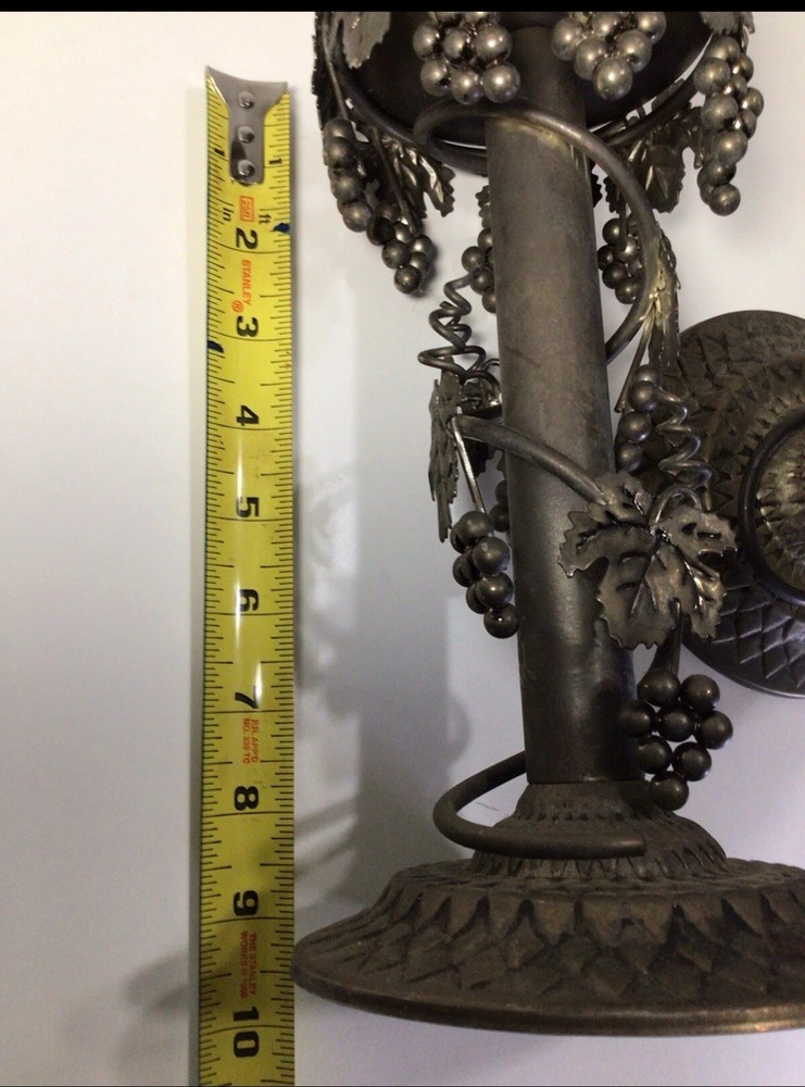 candle holders vintage metal