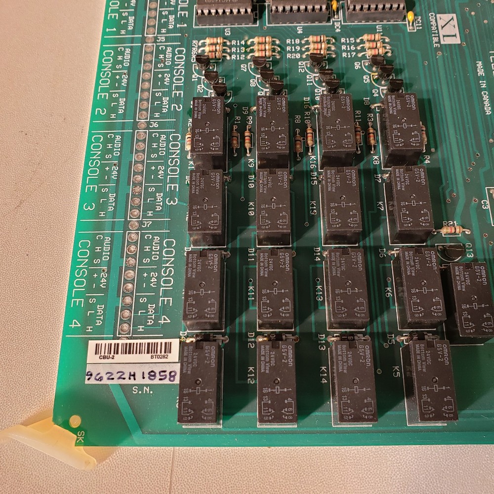 Telecor II CBU-2 Rev 8 Plug In Module Console Relay Control Board