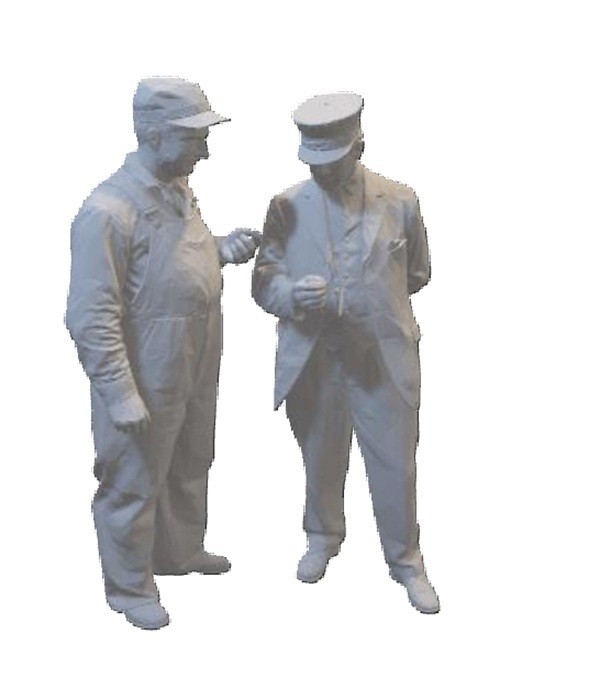 Resin printed Engineer and Conductor
