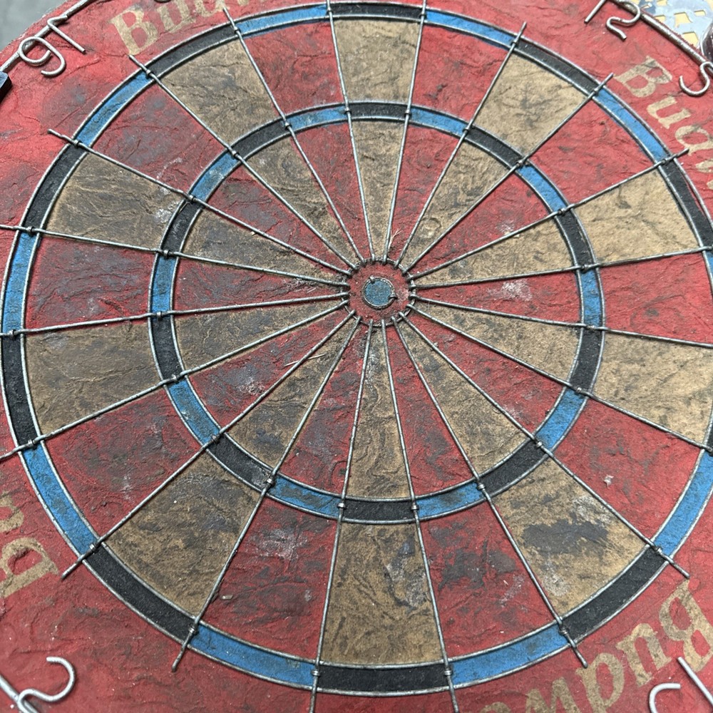 vintage budweiser dart board