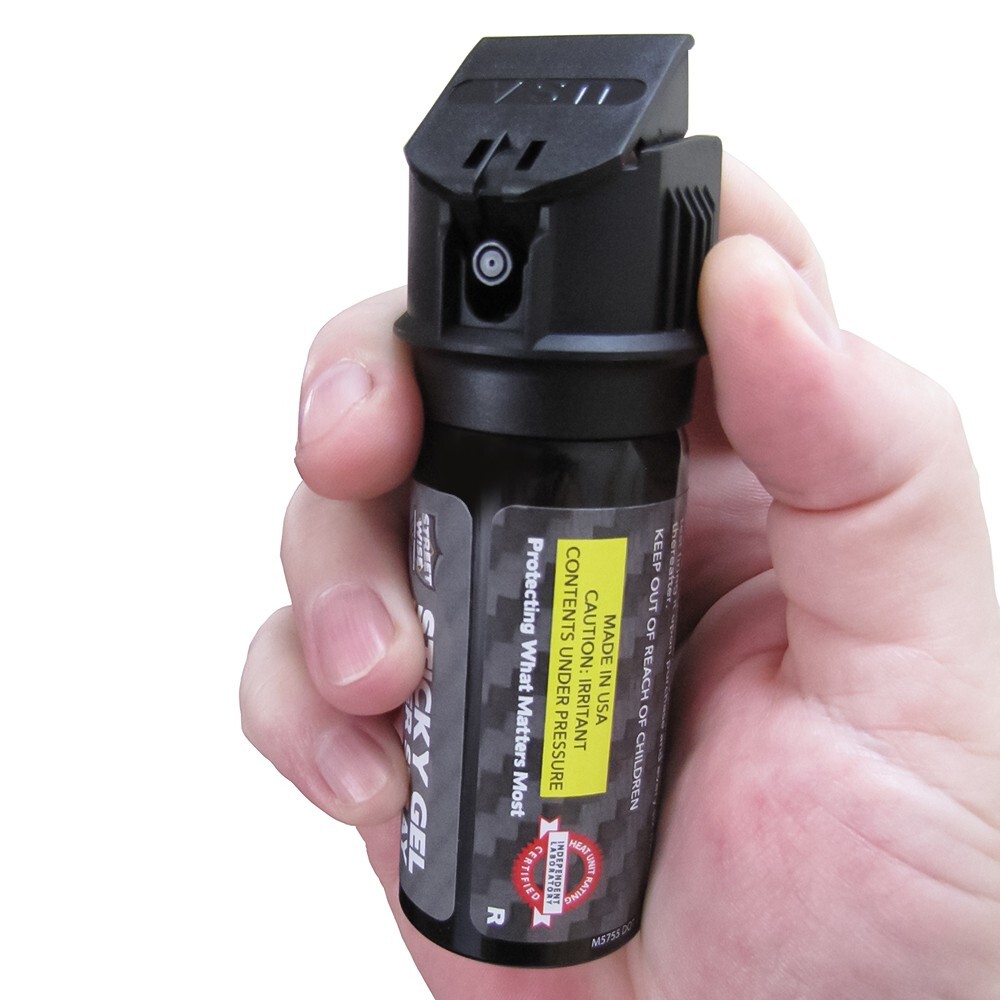 Streetwise STICKY GEL Pepper Spray 2 PACK 2oz Flip Top Self Defense Max Strength