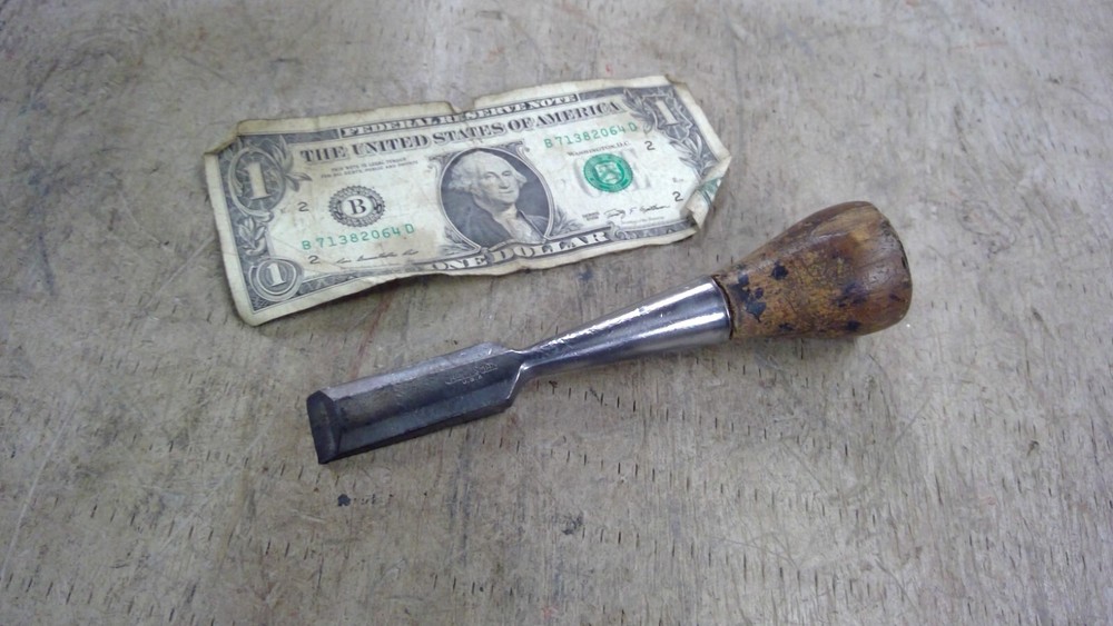 Old Used Tools Vintage Craftsman USA 3/4" Bevel Edge Socket Chisel