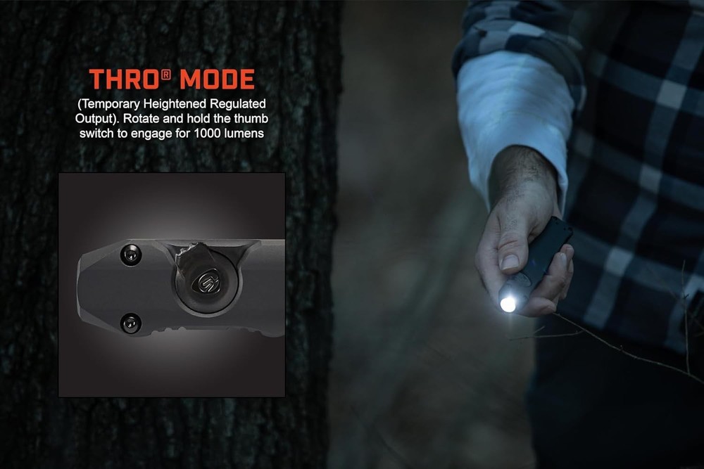 Rechargeable Everyday Carry Flashlight with Adjustable Light Modes & USB-C Cable