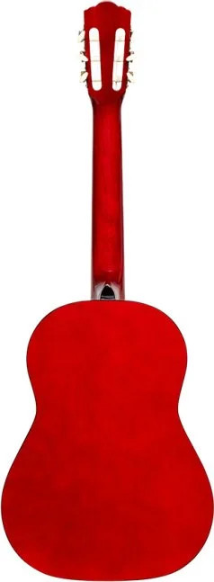 3/4 classical guitar with linden top, red