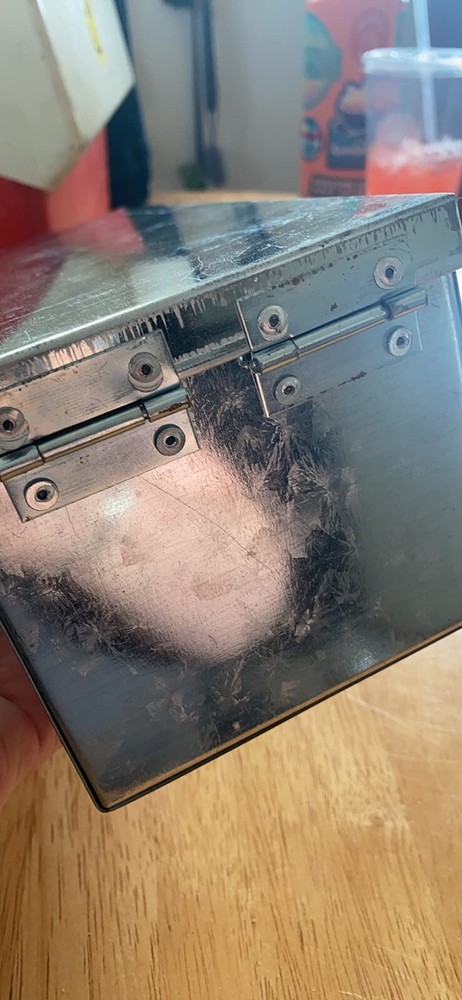 2Pack Lock Box W/ Folding Handle Durable Metal Storage Chest Stackable Portable