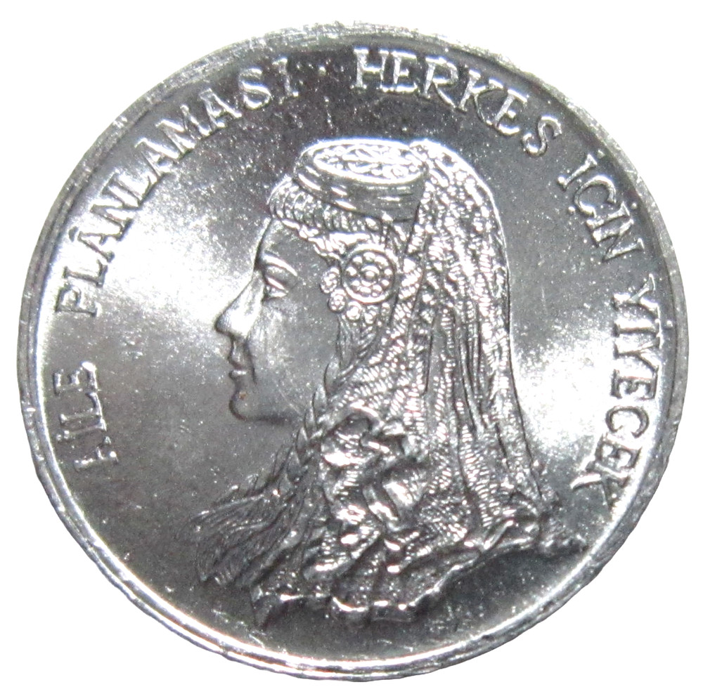 TURKEY.  5  KURUS, 1975 F.A.O. UNCIRCULATED.