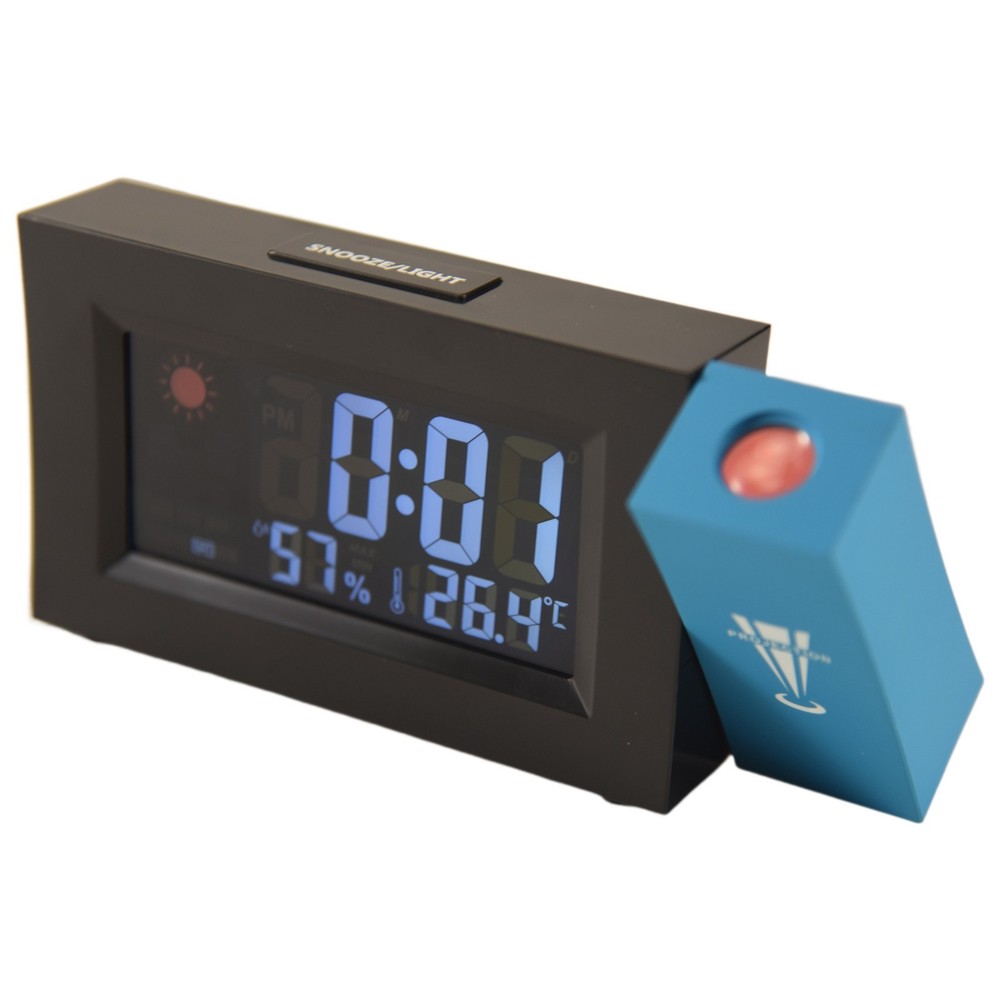 Projection Digital Alarm Clock Date Snooze Function Adjustable Angle5536