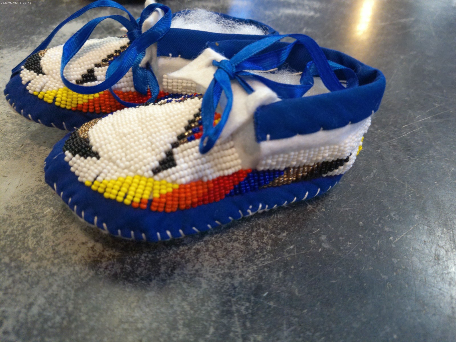 Native American Beaded Baby Moccasins