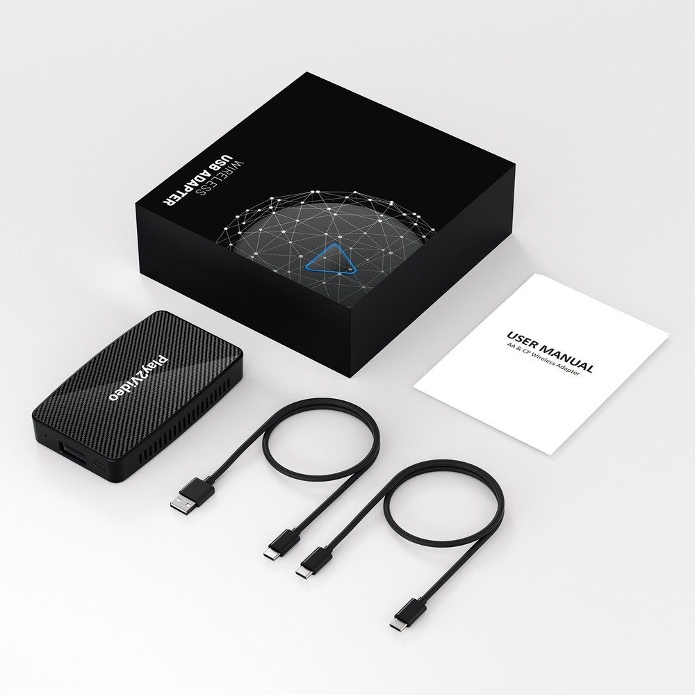 2 in 1 Play2Video AI Box Wireless CarPlay/Android Auto Multimedia Adapter