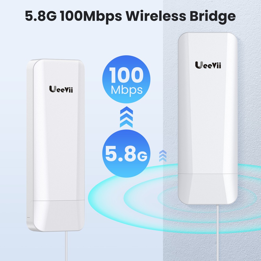UeeVii long range Point-to-Multipoint Wireless Bridge CPE Point to Point Extend
