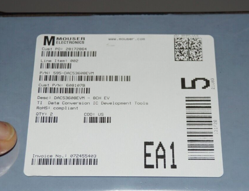 ※ Authentic TI ※ DAC53608EVM ~ 8CH EVM Data Conversion IC Development Evaluation