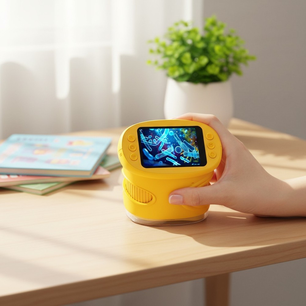2.0" IPS Display Portable Microscope for Kids - 1000X Magnification & Easy Use