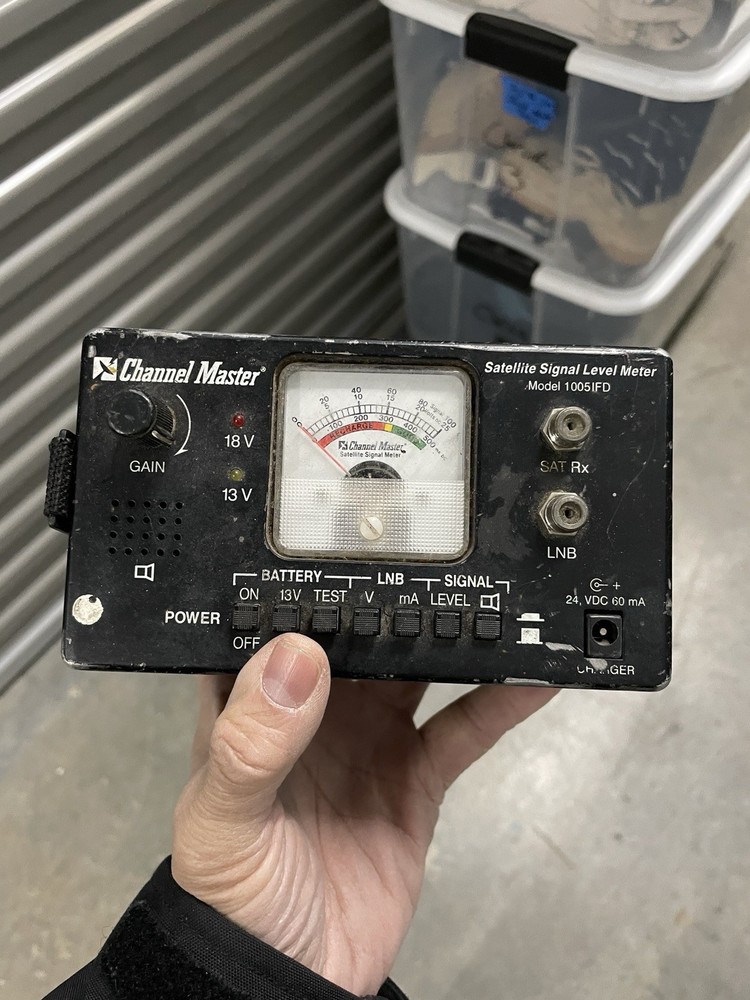 Channel Master Satellite Signal Level Meter Model 1005IFD Untested