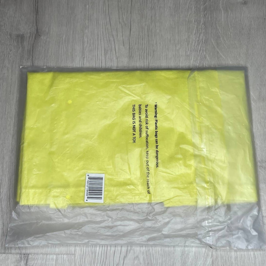 Kate Spade Large Cotton Beach Shop Market Reusable Tote Bag Yellow Foldable