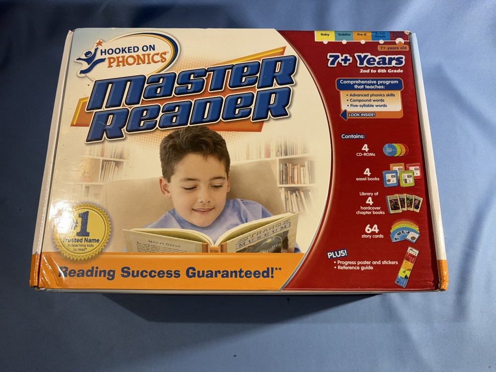 Hooked on Phonics Master Reader 2nd-6th Gr Kinder 1st 2nd COMPLETE More New Open
