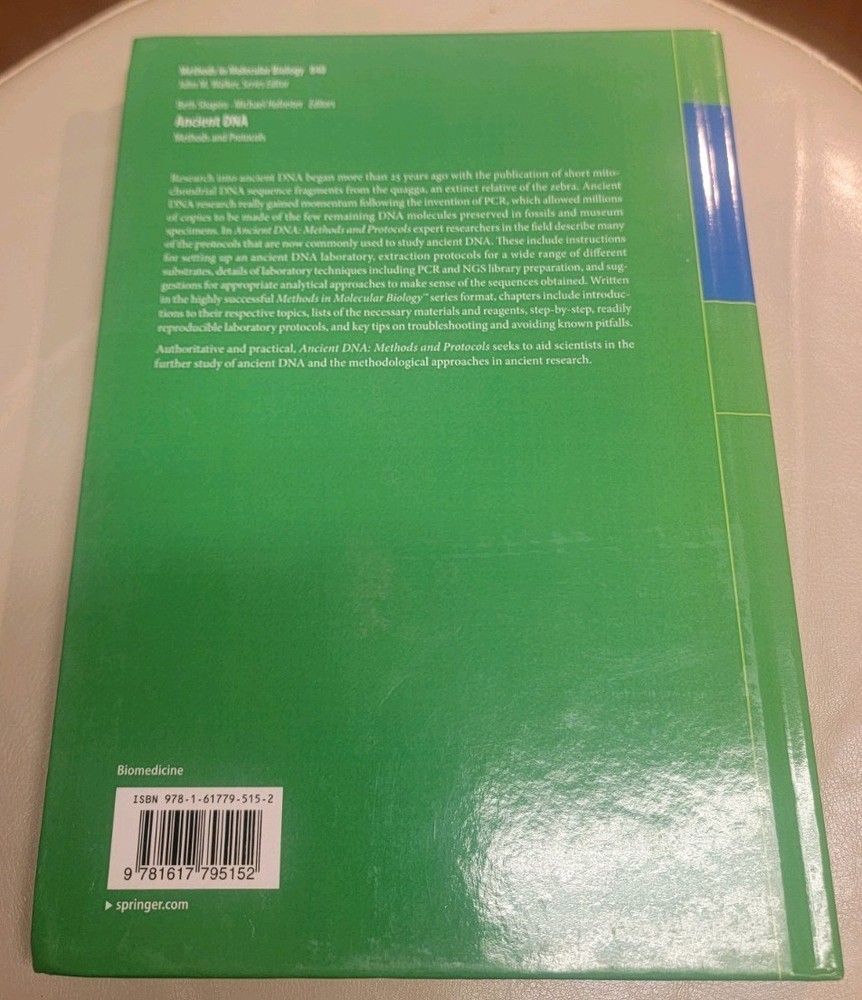 Ancient DNA Methods And Protocols Humana Press Springer Protocols