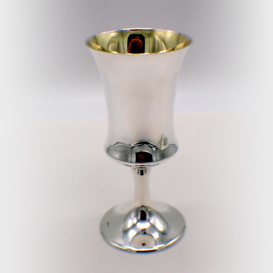 Goblet Sterling Silver Gilt Interior No Mono