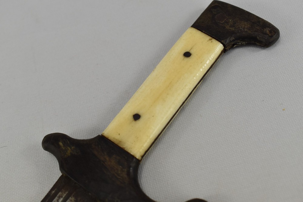 Old Antique Oriental Dagger Moroccan Engraved Arabic Scriptions In Blade