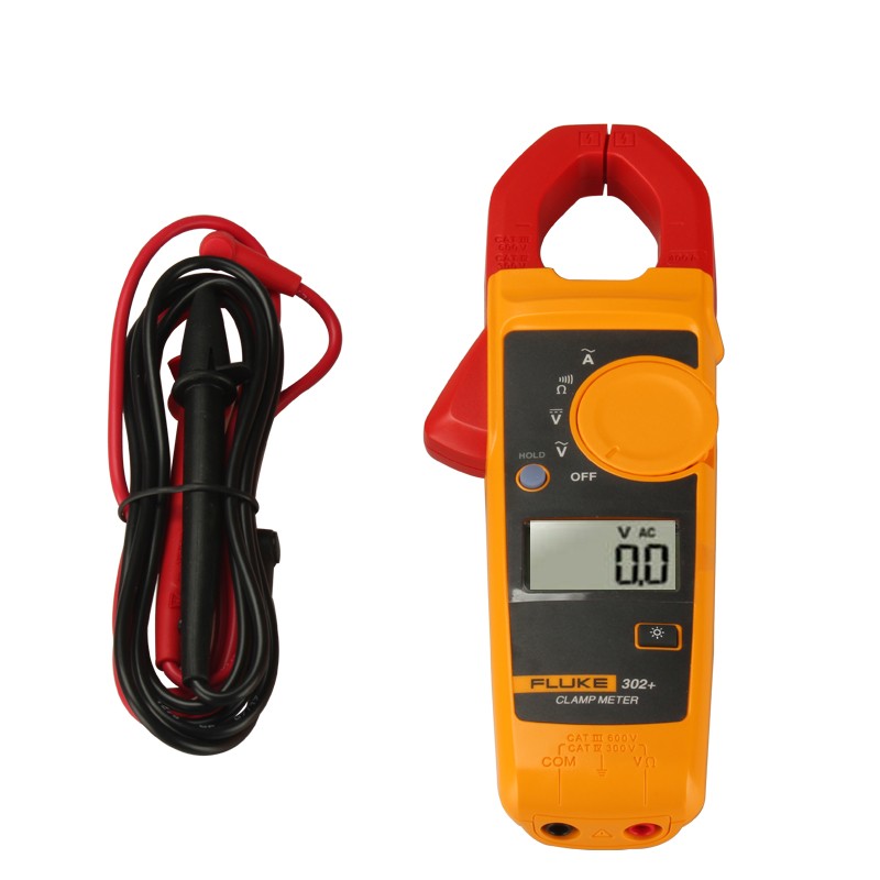 Fluke 302 Plus Clamp Meter AC DC Electrical Tester Pliers Ammeter Voltmeter