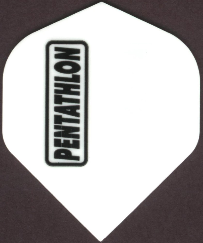 PENTATHLON White Dart Flights: 3 per set