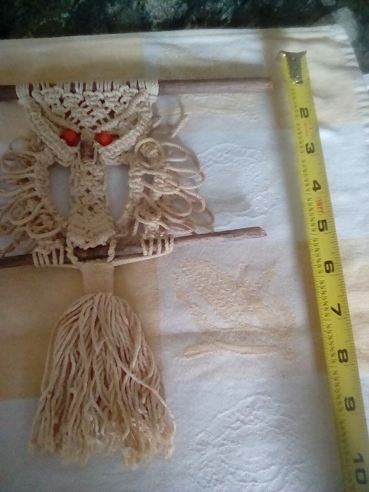 Beautiful Owl Macrame Hanging Decor