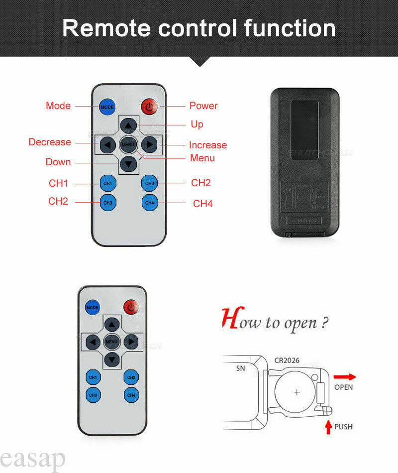 9" QUAD SPLIT MONITOR SCREEN 4x REAR VIEW BACKUP CCD CAMERA SYSTEM FOR TRUCK RV
