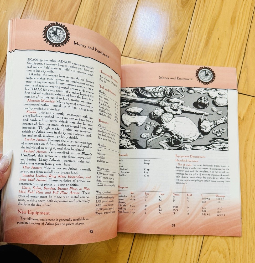 Advanced Dungeons and Dragons 2nd Edition Dark Sun Boxed Set Complete