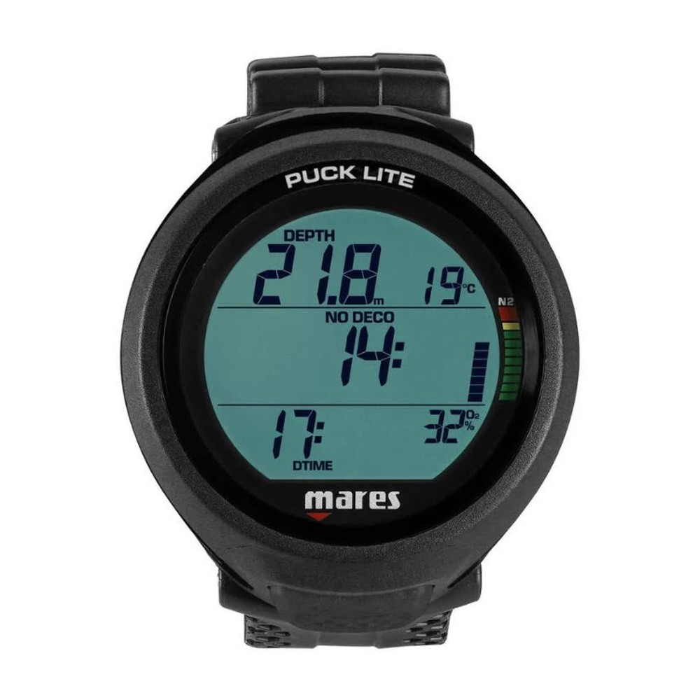 Mares Puck Lite Dive Computer – Air, Nitrox & Gauge Modes with Large Easy-Read