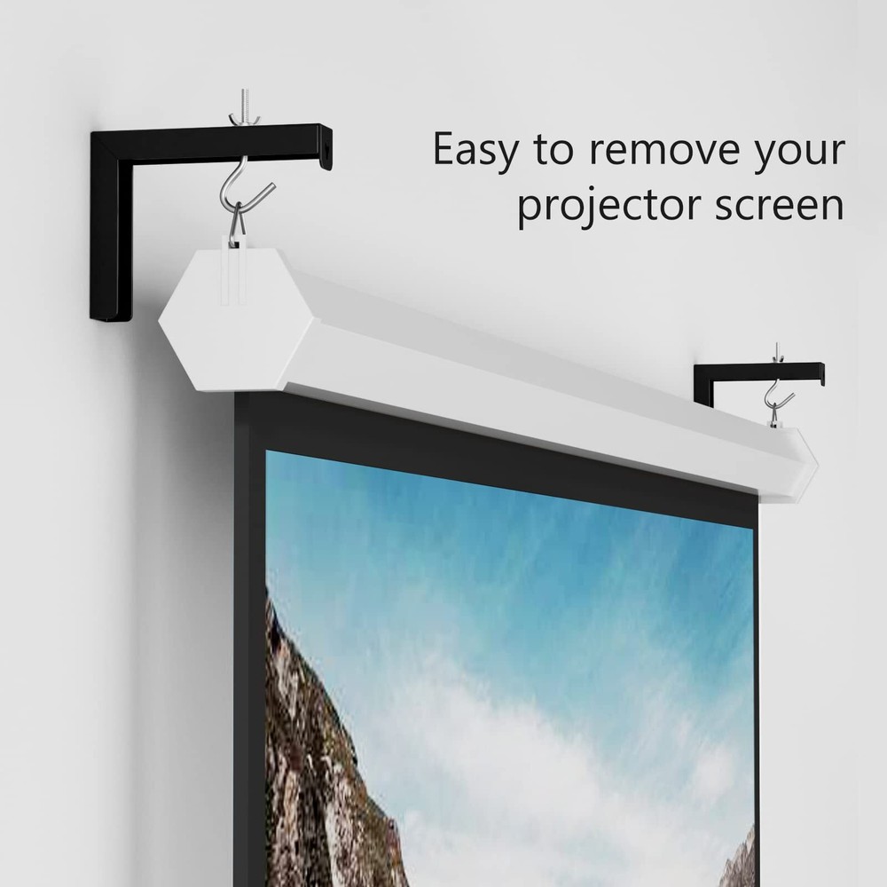 Projector Screen Ceiling Mount with Adjustable Extension Supports 66 lbs