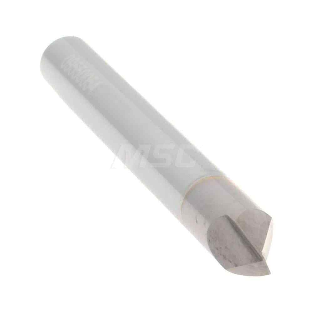 Accupro 3/16" Cutter Head Diam, 3/16" Shank, 2 Flute Single End Solid Carbide...
