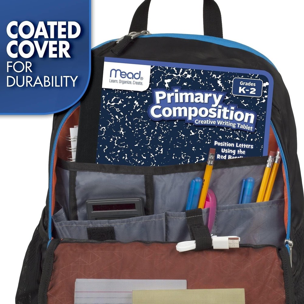 Primary Composition Notebook Wide Ruled Paper Grades K-2 Writing Workboo...