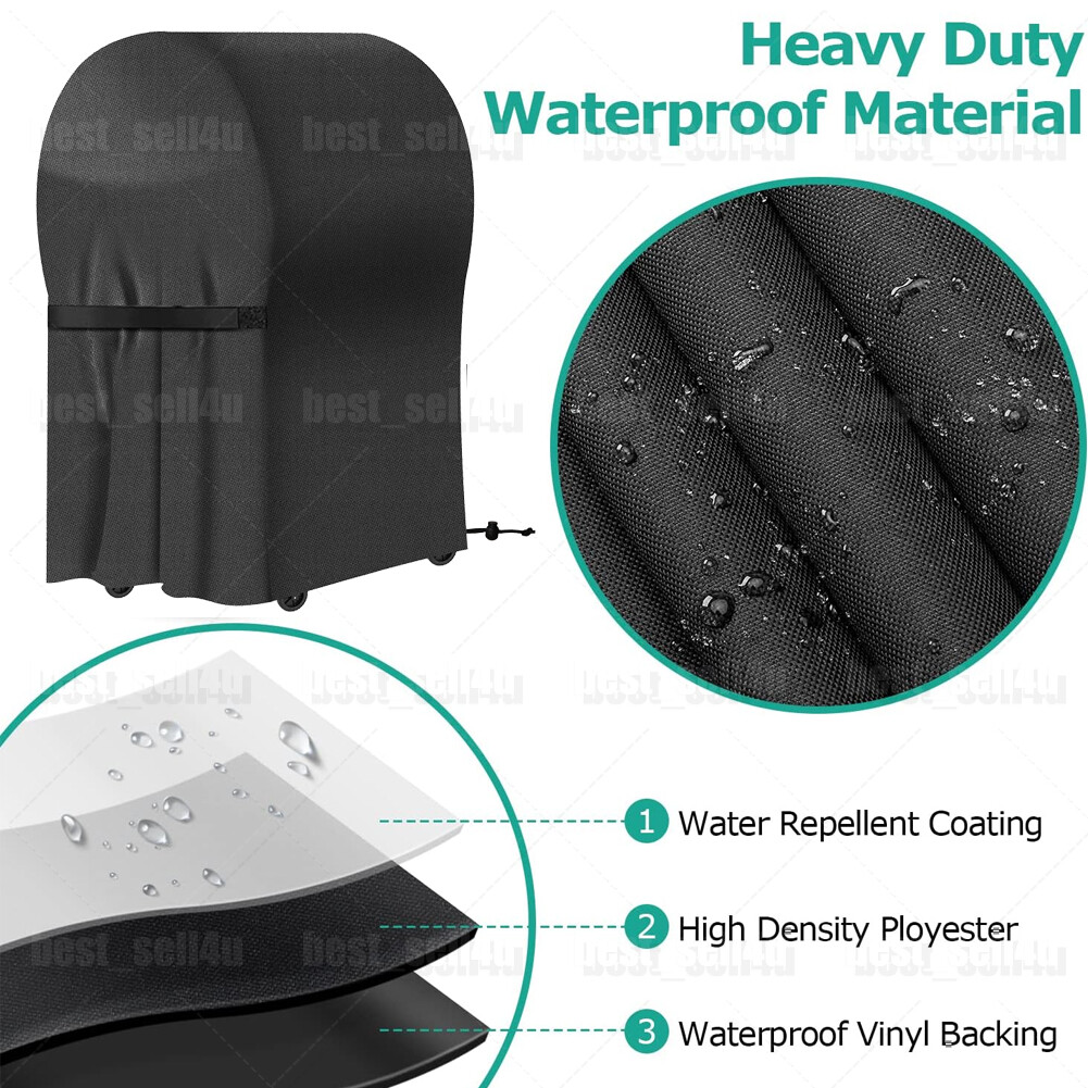 Heavy Duty Waterproof Gas 2 Burner Grill Cover UV Resistant Barbecue Cover 30''