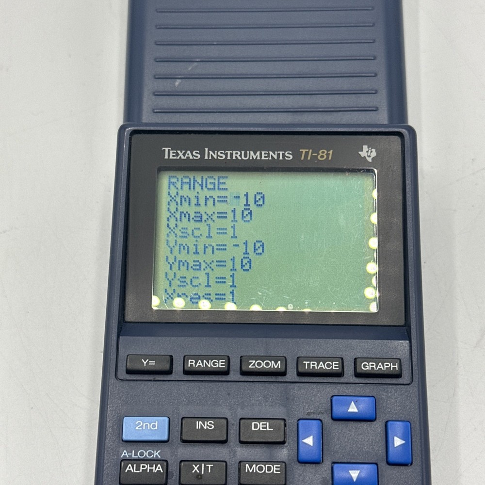 Texas Instruments TI-81 Graphing Calculator & Cover Tested Working