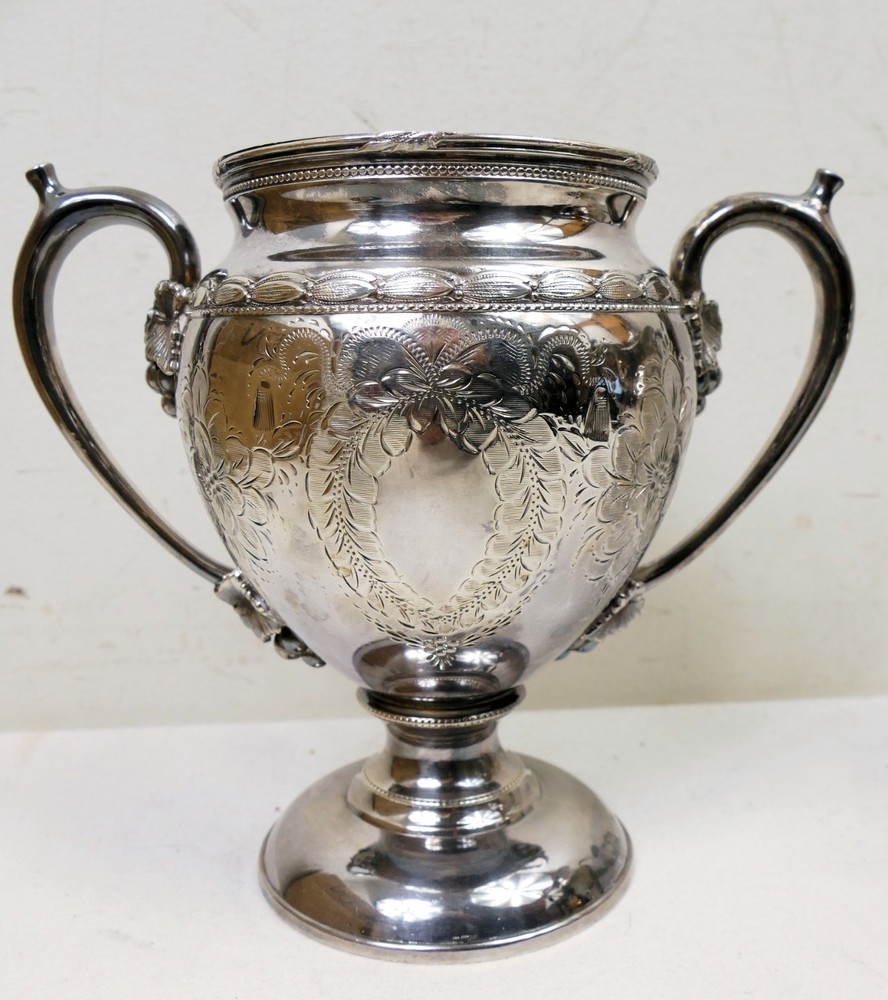 Rogers, Smith & Co Reed & Barton Blanks Silver Plate Tea Set Grape Pattern 1850