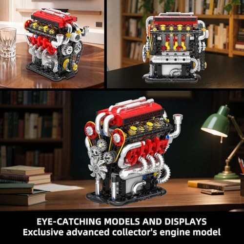 V8 Engine Model kit That Run,Build Your Own Mini V8 V8 Engine Building Set