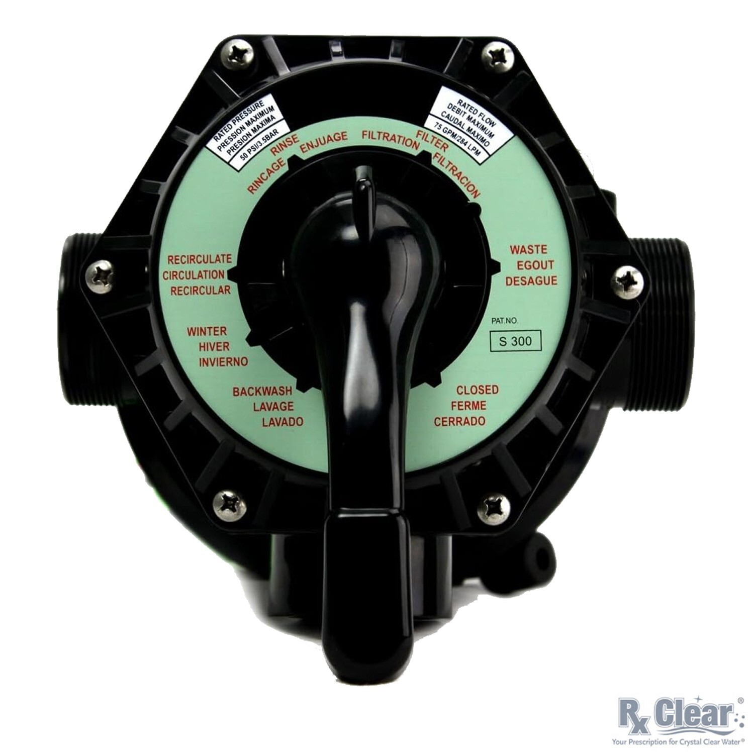 Rx Clear Radiant 22" Inch Above Ground Swimming Pool Sand Filter w/ 6-Way Valve