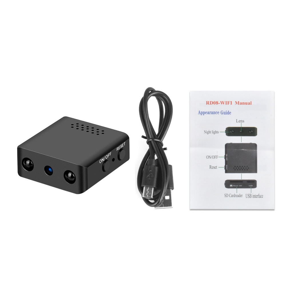 Smart Mini Wireless WiFi Camera Night Vision Motion Detect Home Security HD1080P