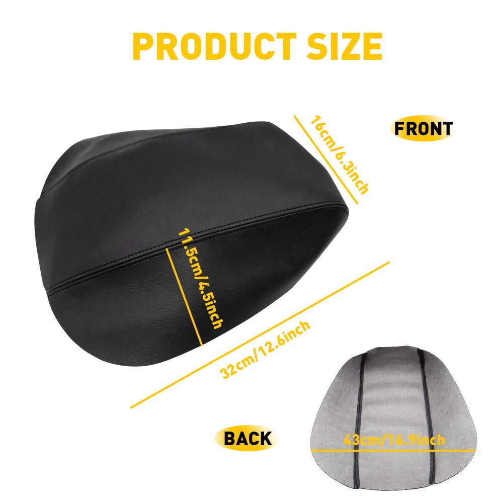 Leather Center Console Armrest Lid Cover For Ford Explorer 2011-2018 Black