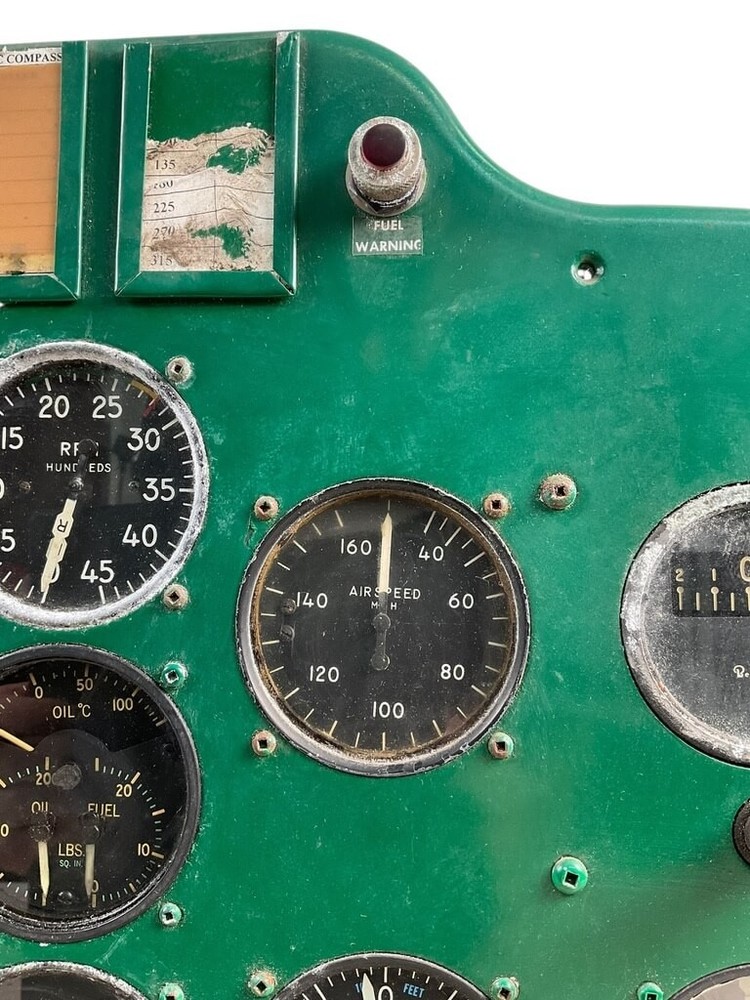 WW2 Canadian RCAF Beach 18 Instrument Panel Complete Original