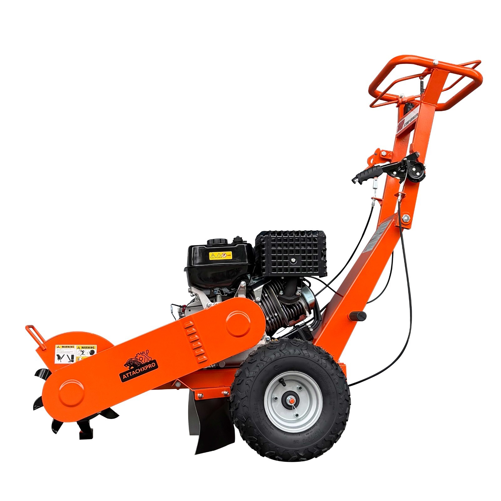 15HP 420CC Gas Stump Grinder Walk-Behind 15" Cutting Height 10" Depth
