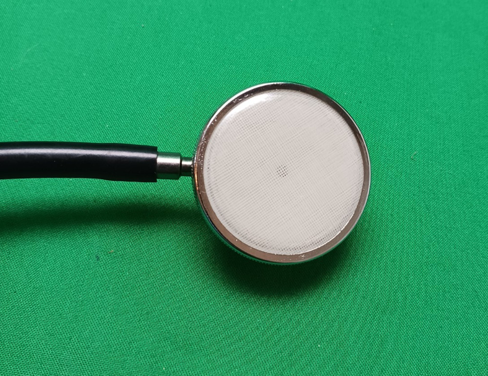 Unbranded Dual Head Stethoscope Black/Silver