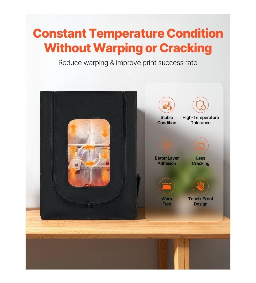 Uimoso 3D Printer Enclosure LED for Compatible Creality/ELEGOO/Anycubic Models