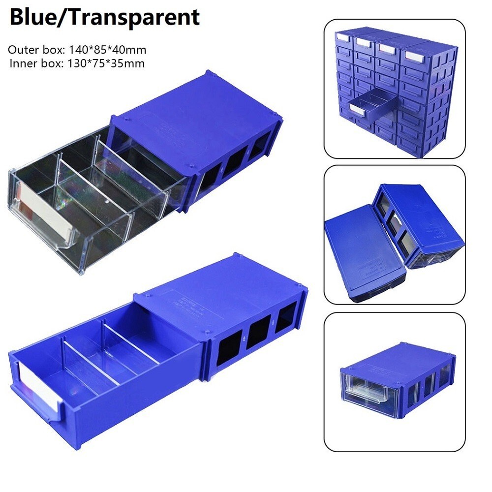 1PC Stackable Plastic Small Hardware Parts Organizer Garage Storage-Box