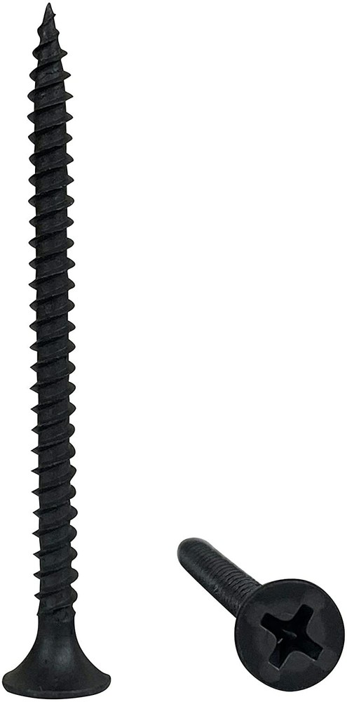 PHILLPS BUGLE HEAD #6 X 2" DRYWALL SCREW COARSE THREAD BLACK PHOS (BOX 3500)