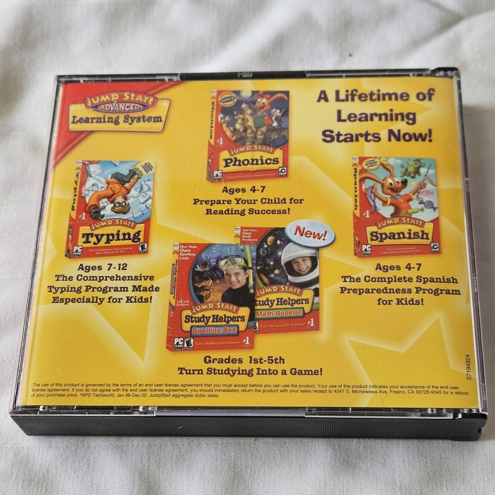 4th 5th Grade 3 CD Math Science Language Kids Education Jump Start Advanced PC