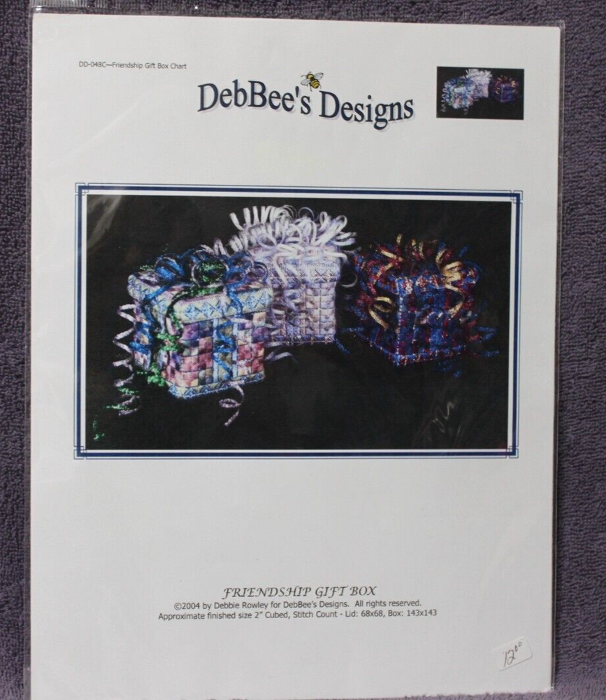 FRIENDSHIP GIFT BOX CHART needlepoint DebBee's Designs