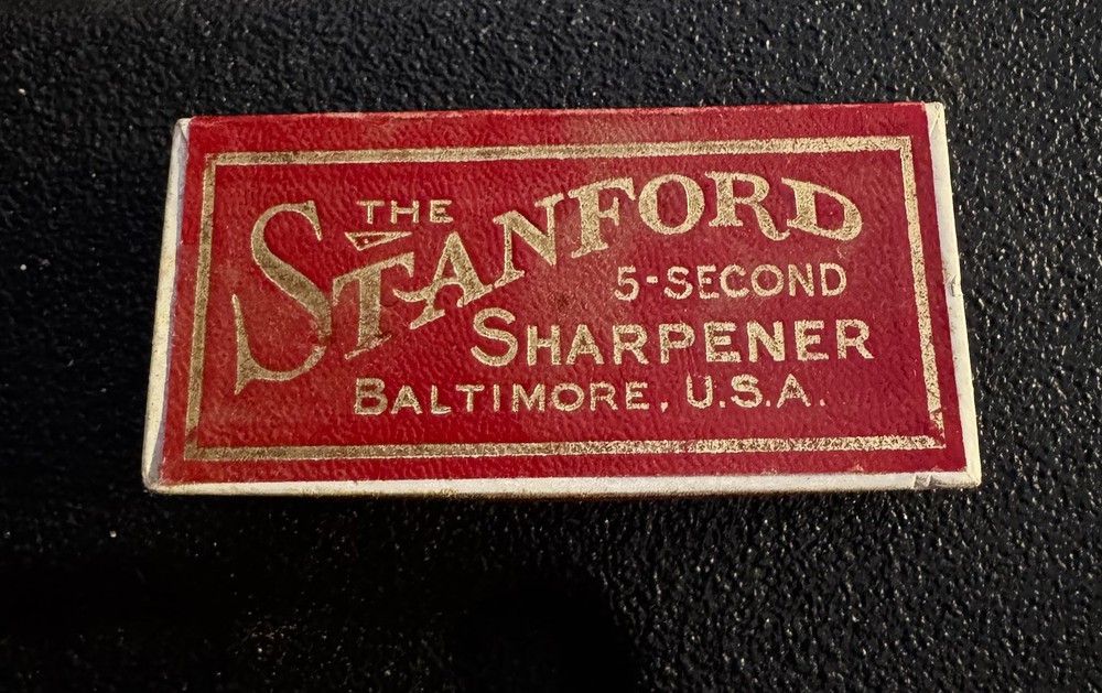 Stanford Double Edge Razor 5 Second Sharpener, Box, Paper Directions, Excellent