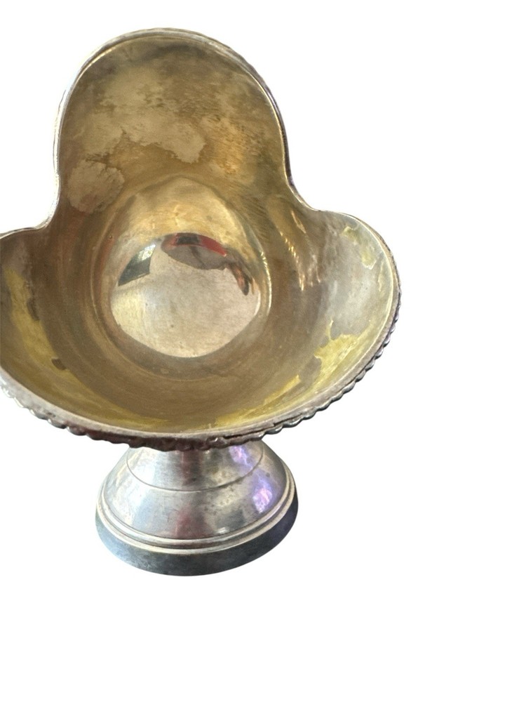 Silver Plate Footed Bowl/Urn with Handles, Made in India