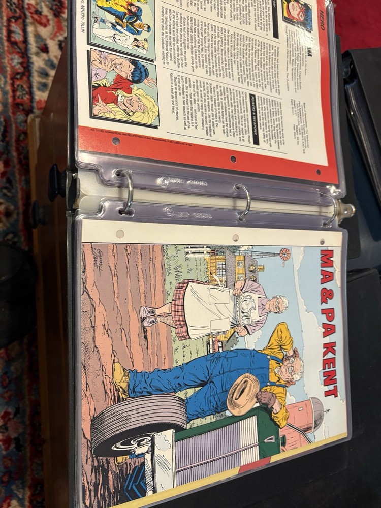 Comic Book Bio Binder